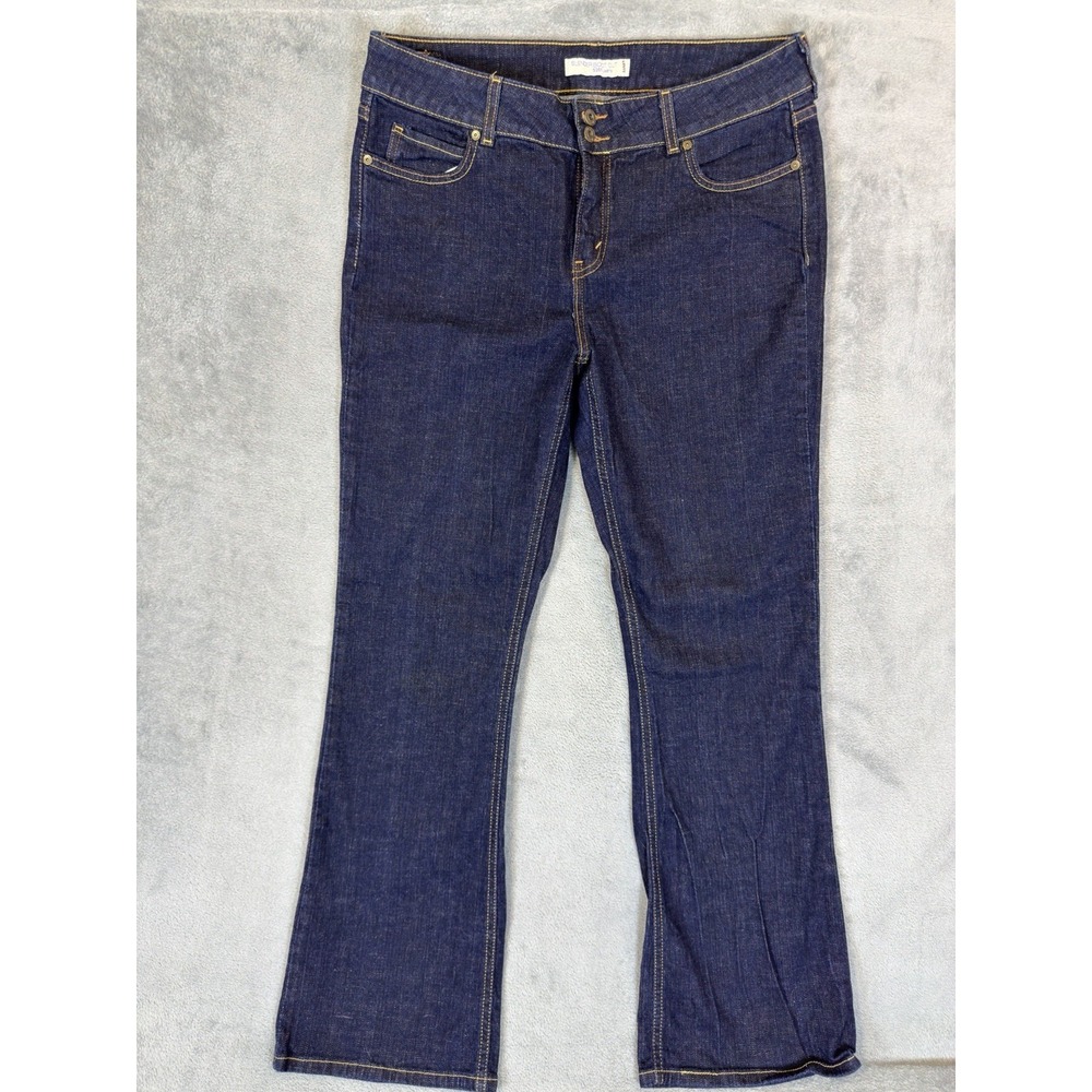 Levis Jeans Womens 14 Blue Dark Wash 526 Slender Bootcut Mid‎ Rise Stretch